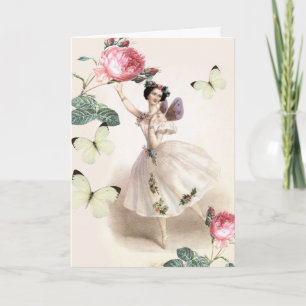Ballerina Fairy Birthday Kort