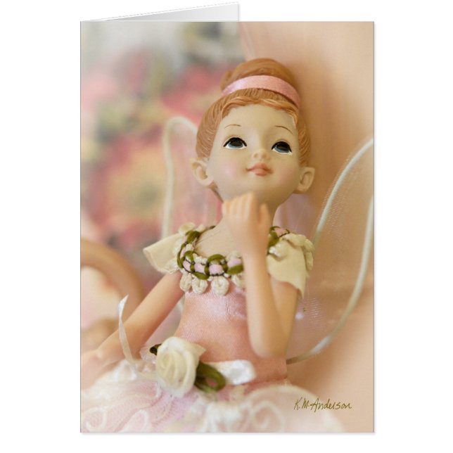 Ballerina fairy I Hälsningskort (Framsidan)