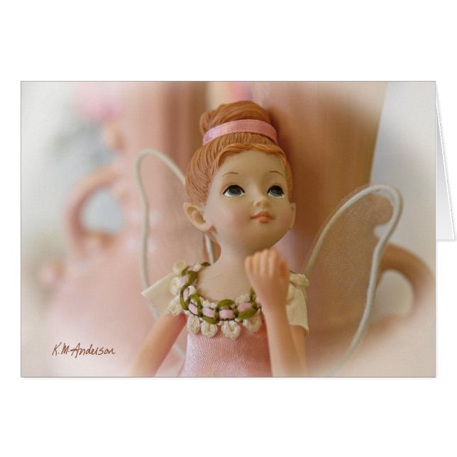Ballerina fairy III Hälsningskort (Framsidan Horizontal)