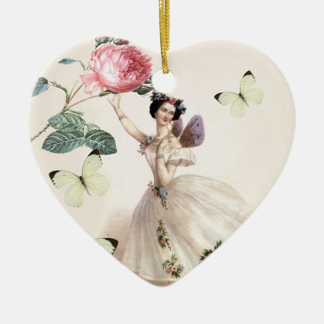 Ballerina Fairy Julgransprydnad Keramik (Framsidan)