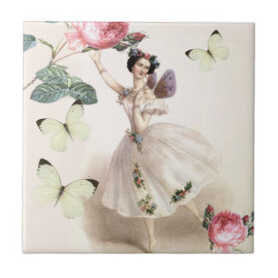Ballerina Fairy Kakelplatta