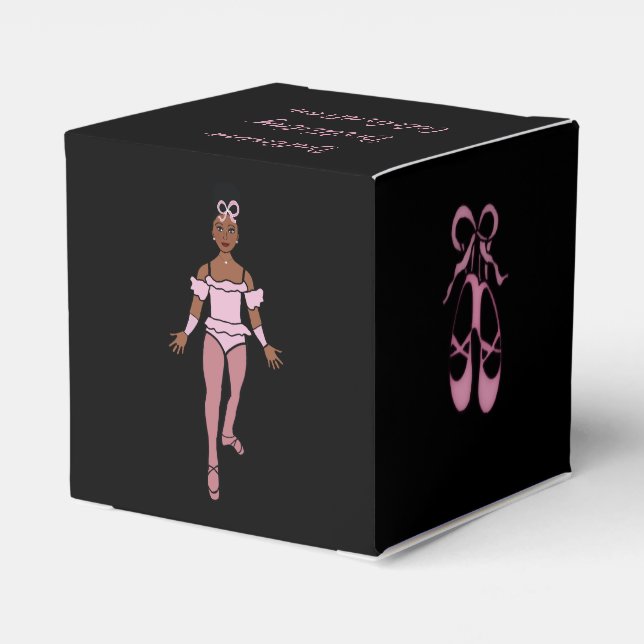 Ballerina Favor Box 1 Presentaskar (Baksidan Sidan)