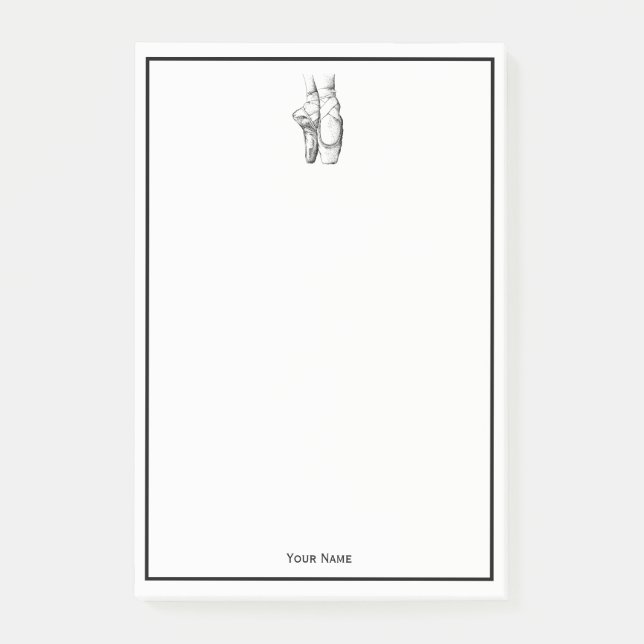 Ballerina Feet på Pointe #1 Post-it Block (Framsida)