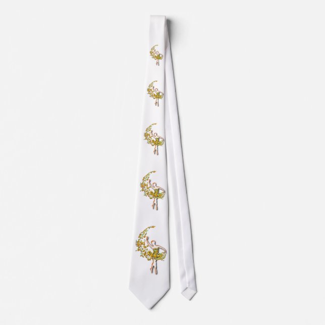 Ballerina Fire Neck Tie Ballet Dancer Girl Slips (Framsida)