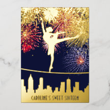 Ballerina Fireworks Skyline Sweet 16 Blue Guld