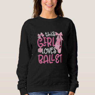 Ballerina Flicka Balett Barre Balettdansare Pointe T Shirt