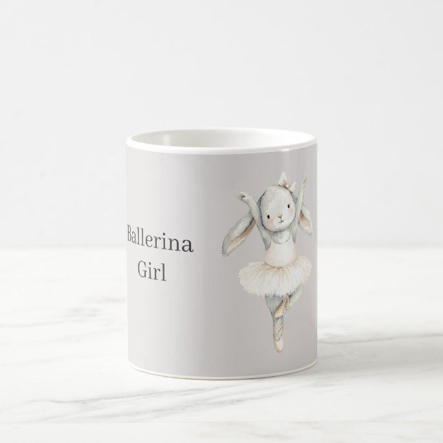 Ballerina Flicka Kanin i Tutu Kaffemugg (Center)