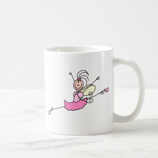 Ballerina flicka Pinnhuvudfigur Mugg (Höger)