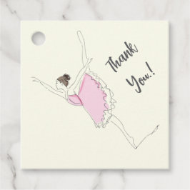 Ballerina Födelsedagsfest Gåvor Etiketter