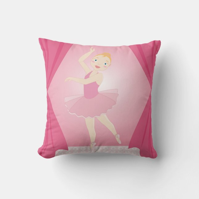 Ballerina födelsedagsfest kudde (Framsida)
