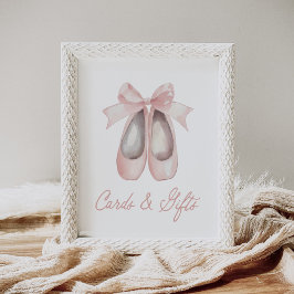 Ballerina Födelsedagskort och presentkort Poster