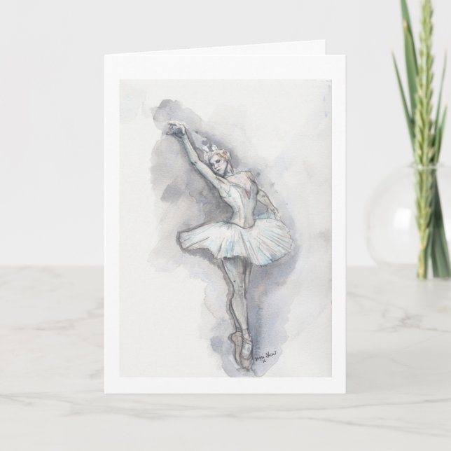 Ballerina Foleting Card Kort (Framsida)