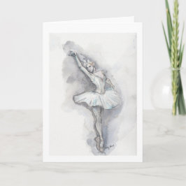Ballerina Foleting Card Kort