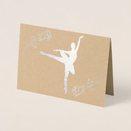Ballerina Folierat Kort