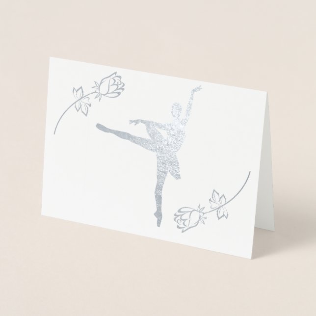 Ballerina Folierat Kort (Framsida)