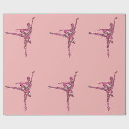 Ballerina för sockerplommonfe presentpapper