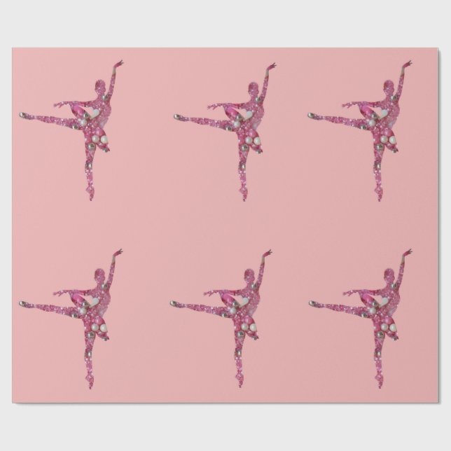 Ballerina för sockerplommonfe presentpapper (Platt)