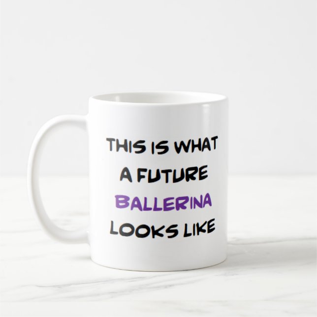 ballerina, framtid kaffemugg (Vänster)