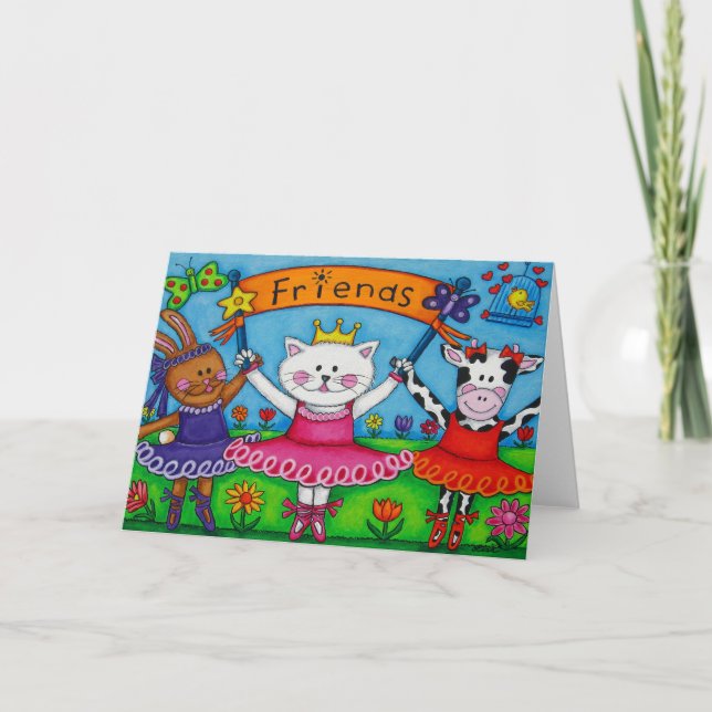Ballerina Friends Card Kort (Framsida)