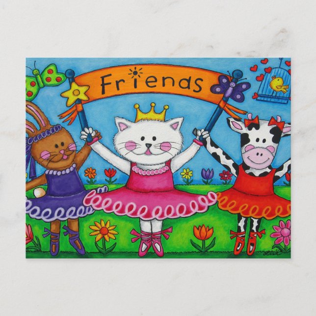 Ballerina Friends-vykort Vykort (Framsida)