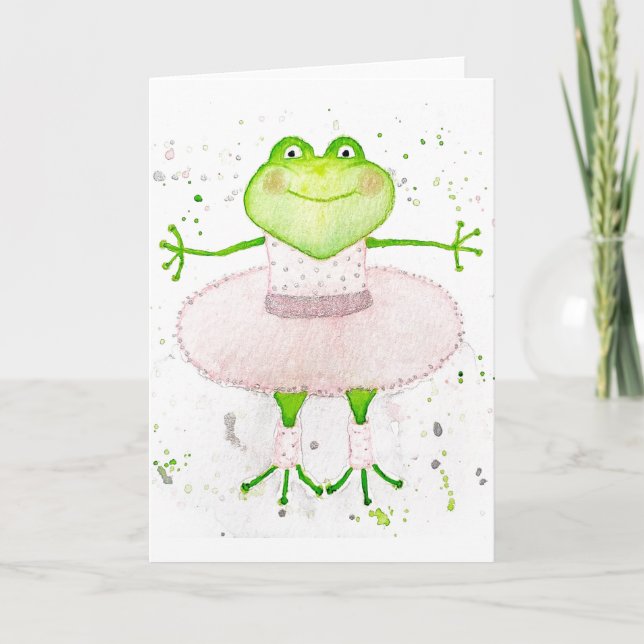 Ballerina Frog Kort (Framsida)