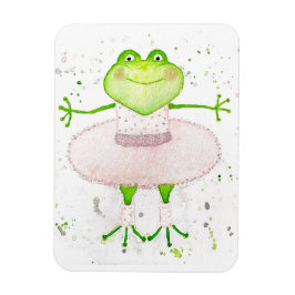 Ballerina Frog Magnet