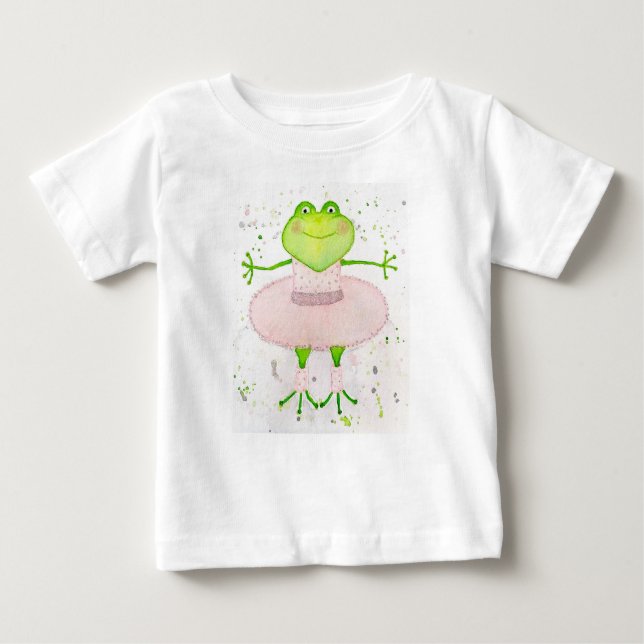 Ballerina Frog T Shirt (Framsida)