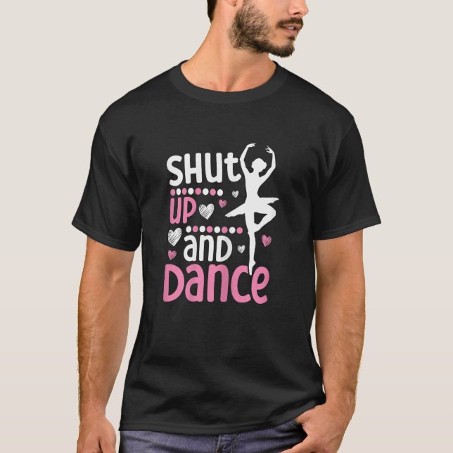 Ballerina Girl Ballet Barre Ballet Dancer Pointe S T Shirt (Framsida)