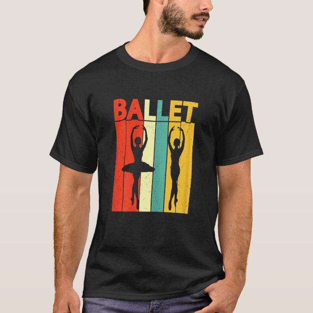 Ballerina Girl Ballet Barre Ballet Dancer Pointe S T Shirt (Framsida)