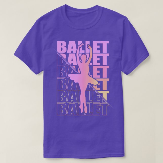 Ballerina Girl Ballet Dance 14 T Shirt (Design framsida)