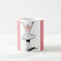 Ballerina Girl Dancer Rosa Ballet Dance Mugg