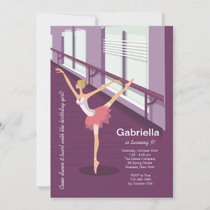 Ballerina Girl-inbjudan Inbjudningar