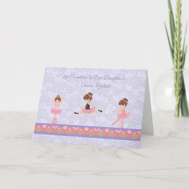 Ballerina Girl, inbjudan till Dance Skäl (Framsida)