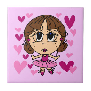 Ballerina Girl Kakelplatta
