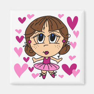 Ballerina Girl Magnet