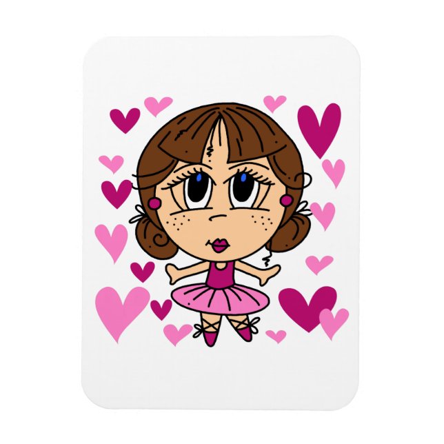 Ballerina Girl Magnet (Vertikal)