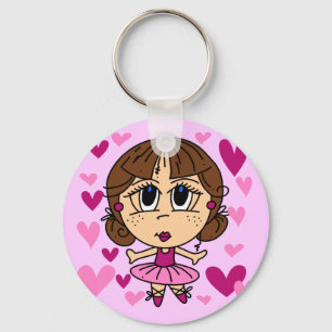 Ballerina Girl Nyckelring