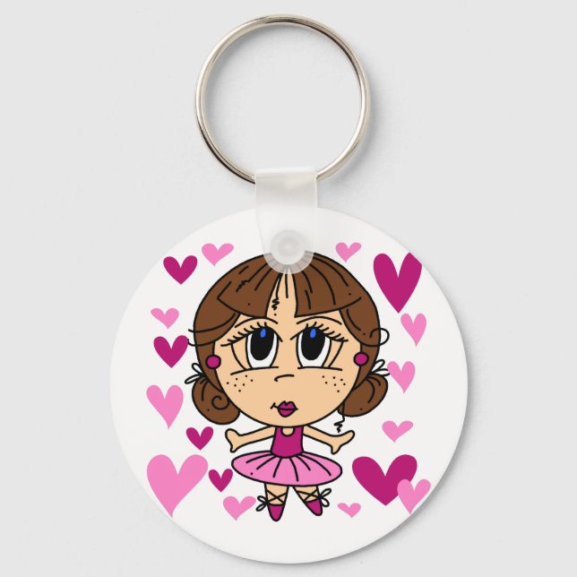 Ballerina Girl Nyckelring (Framsida)