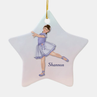 Ballerina Girl Pastel Julgransprydnad Keramik