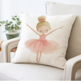 Ballerina Girl Pillow, Ballet Dancer Kudde