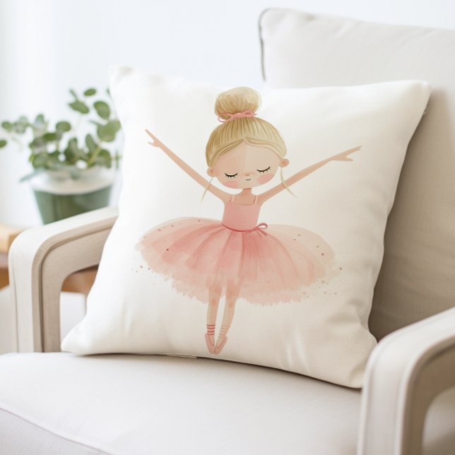 Ballerina Girl Pillow, Ballet Dancer Kudde (Skapare uppladdad)