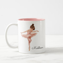 Ballerina Girl Pose Personlig Två-Tonad Mugg