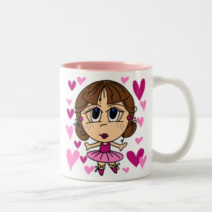 Ballerina Girl Två-Tonad Mugg