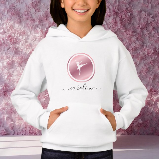 Ballerina Girls Ballet Rosa ros Guld Cute Dancing T Shirt (Skapare uppladdad)