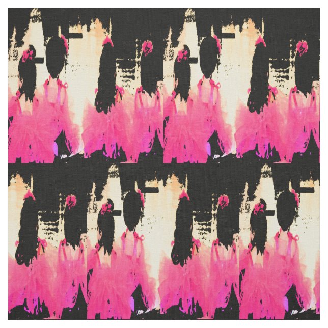 Ballerina Girls Fabric Tyg (Provkarta)