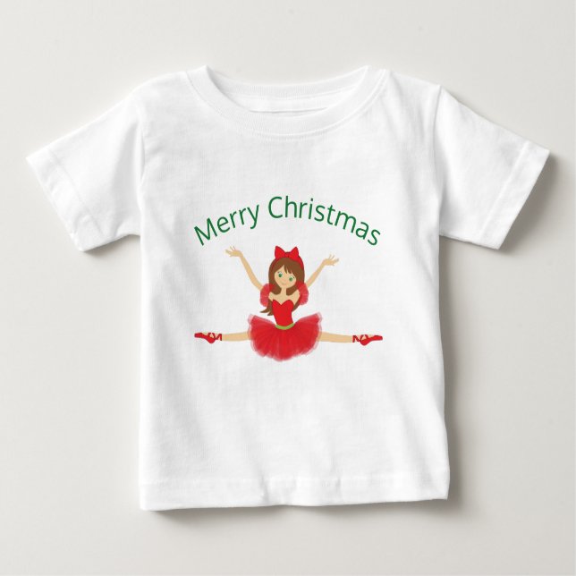 Ballerina God jul | Lastpall T Shirt (Framsida)