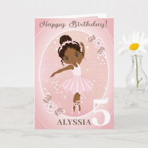 Ballerina Grattis på födelsedagen Card Lägg till Kort