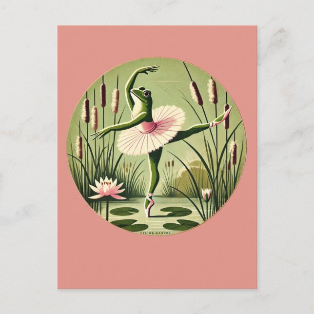 Ballerina Groda                                    Vykort (Framsida)