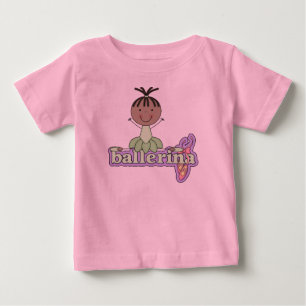 Ballerina - Grön baby tutu kroppsoverall Tee