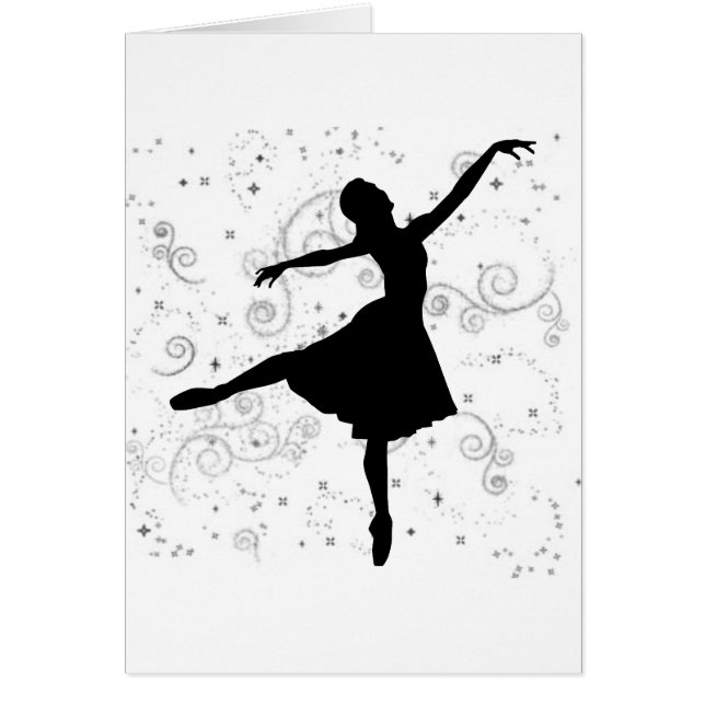 Ballerina Hälsningskort (Framsidan)